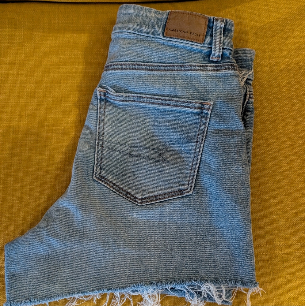 American Eagle Outfitters Light Blue High Waist Shorts